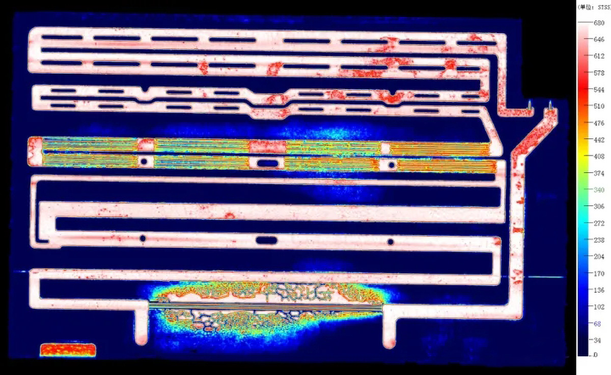 水冷板内部焊接缺陷超声扫描显微镜检测